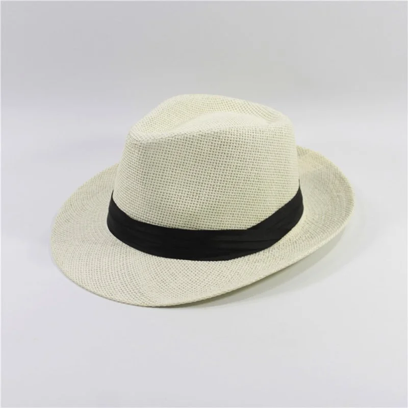 Summer suntan sunshade hat big along panama Straw hat beach British hat ...