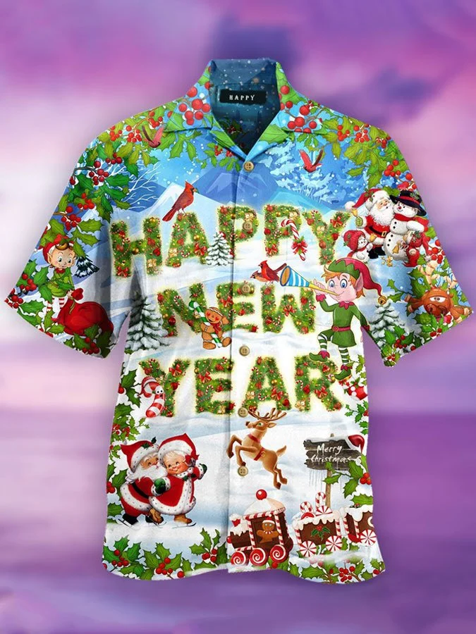 Happy New Year Statement Men‘s Tops