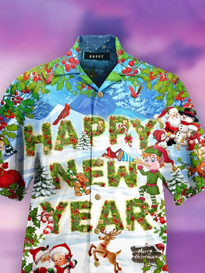 Happy New Year Statement Men‘s Tops