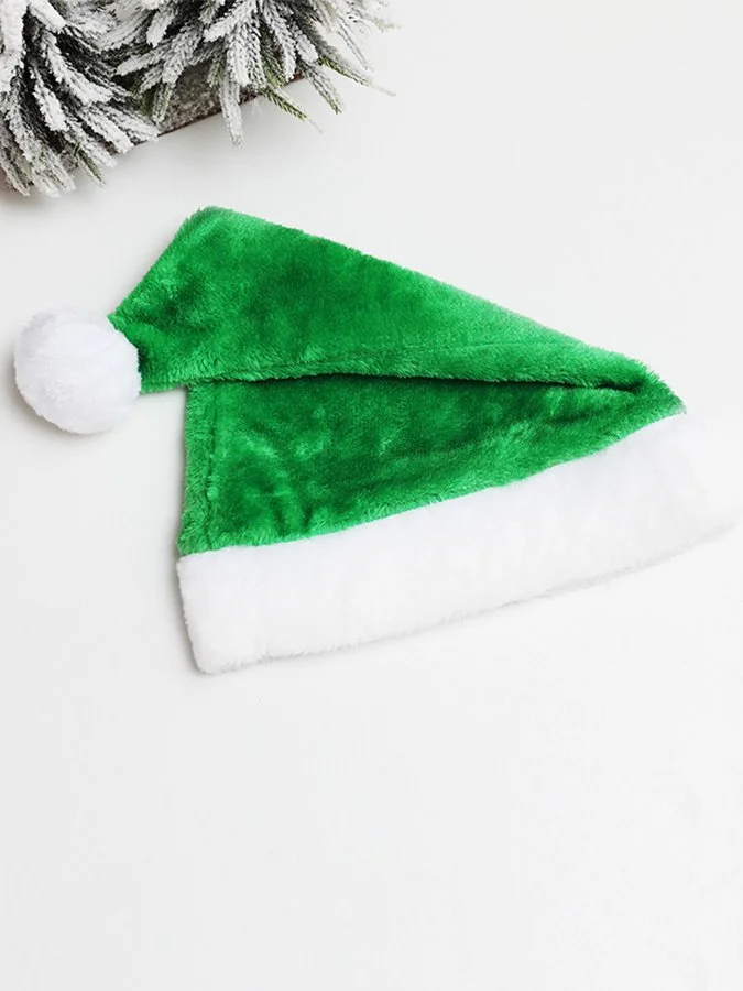 Fluff/granular Fleece Fabric Holiday Christmas Hats