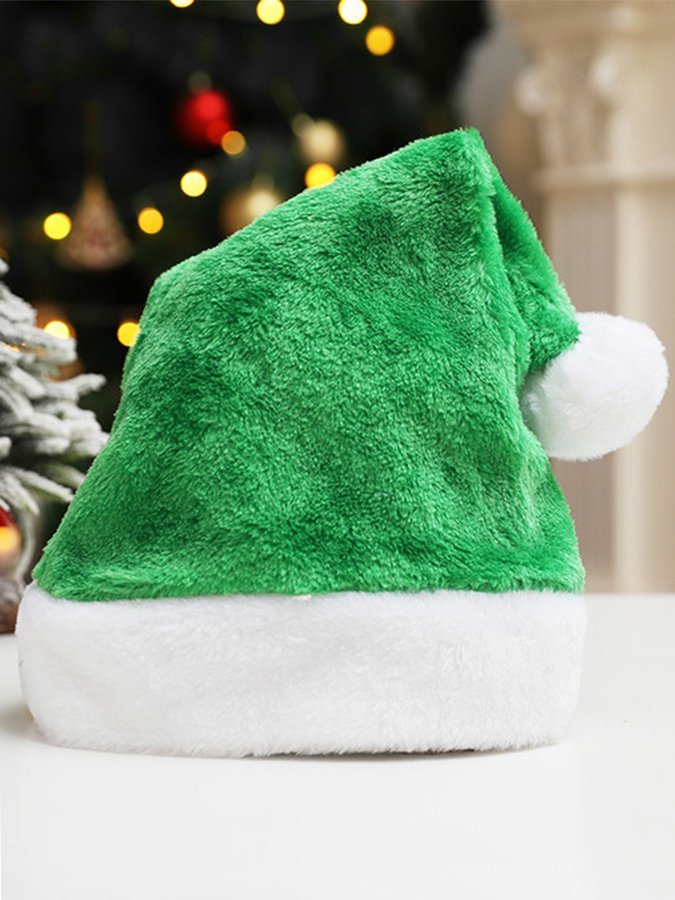 Fluff/granular Fleece Fabric Holiday Christmas Hats