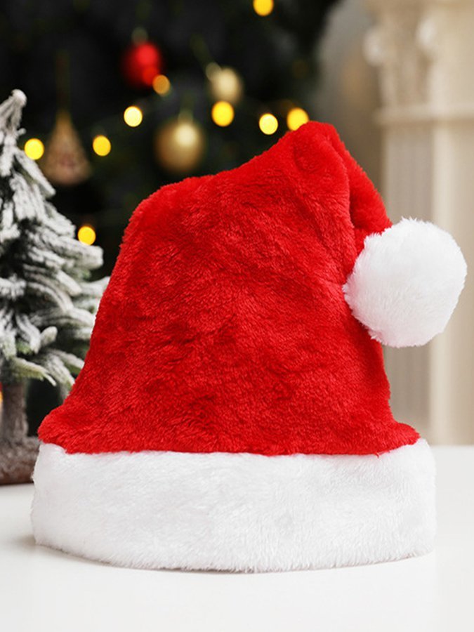 Fluff/granular Fleece Fabric Holiday Christmas Hats