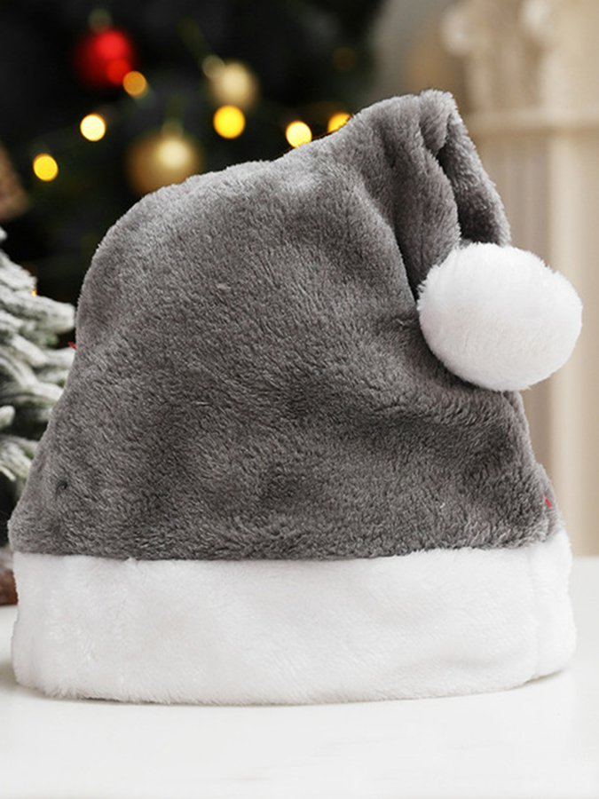 Fluff/granular Fleece Fabric Holiday Christmas Hats