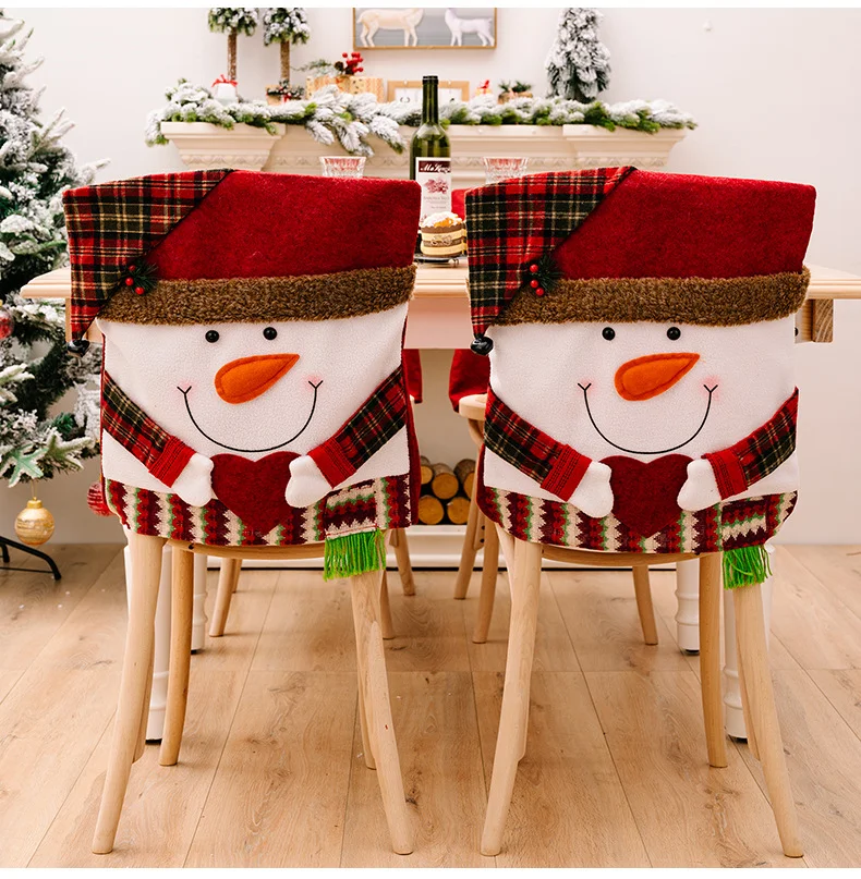 Christmas Figure Decorative Chair Cover