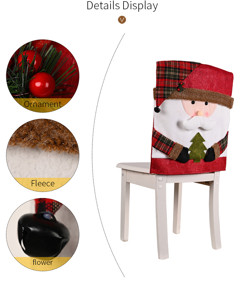 Christmas Figure Decorative Chair Cover