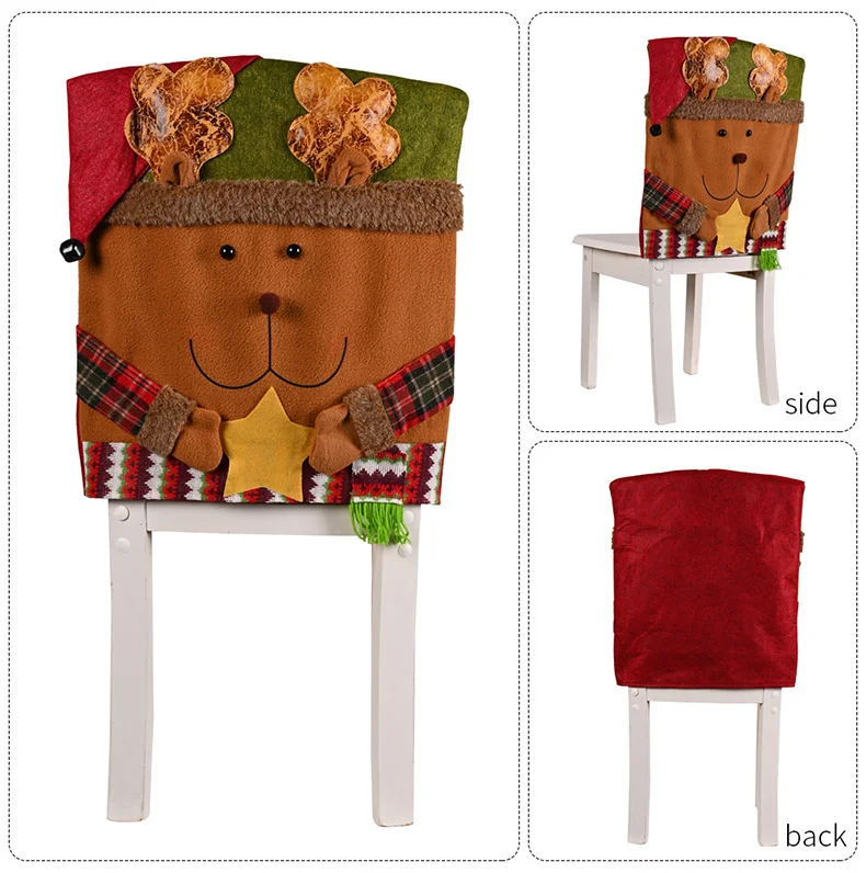 Christmas Figure Decorative Chair Cover