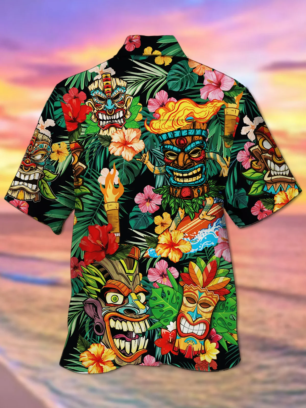 Funky Aloha Tiki Hawaiian Shirt | royaura