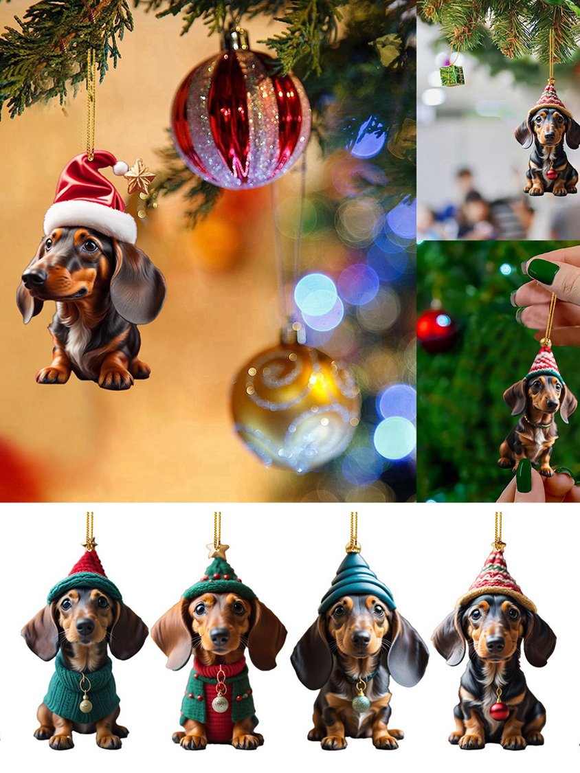 Royaura Christmas Dog Car Pendant