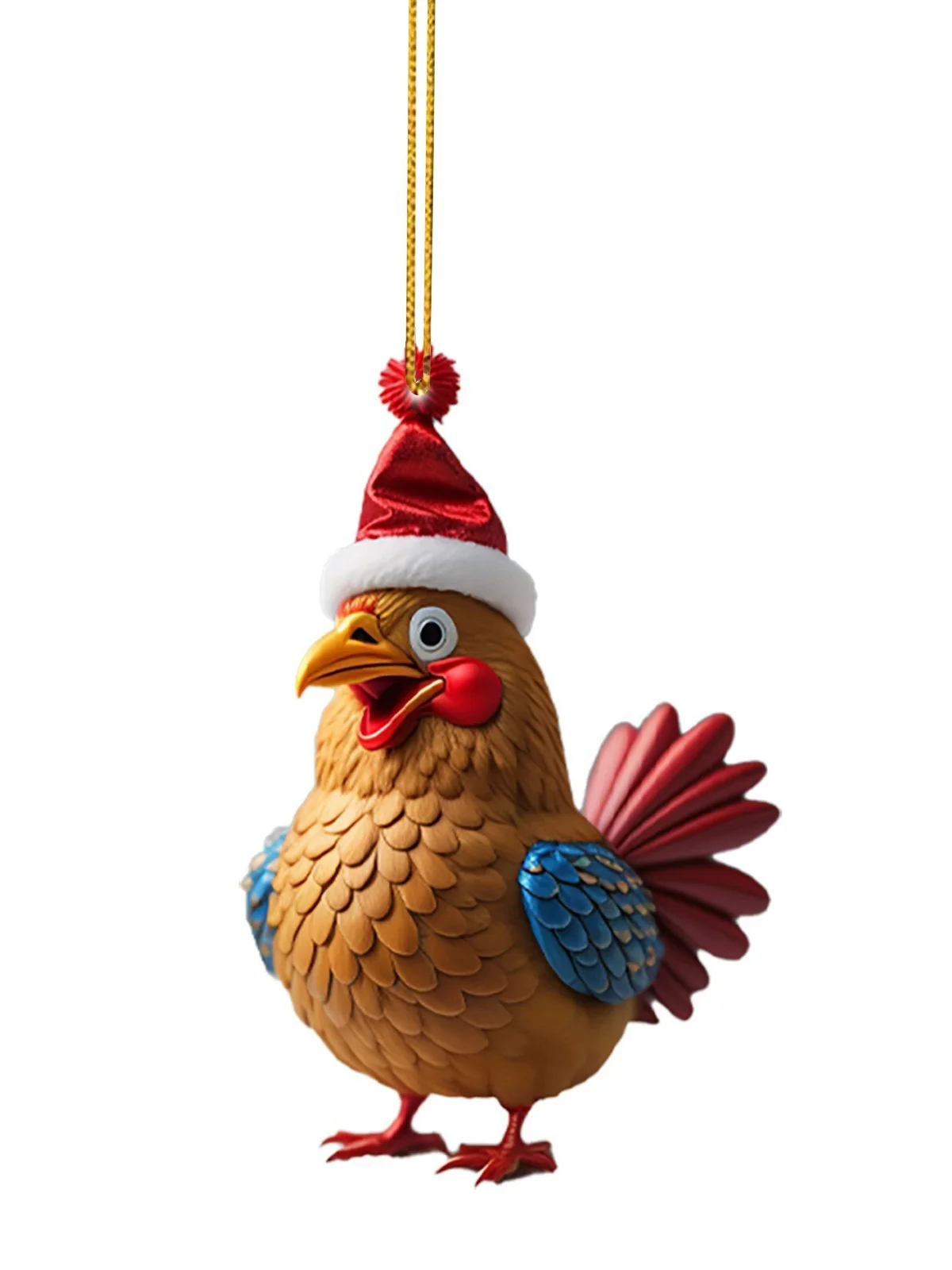 Royaura Christmas Rooster Pendant