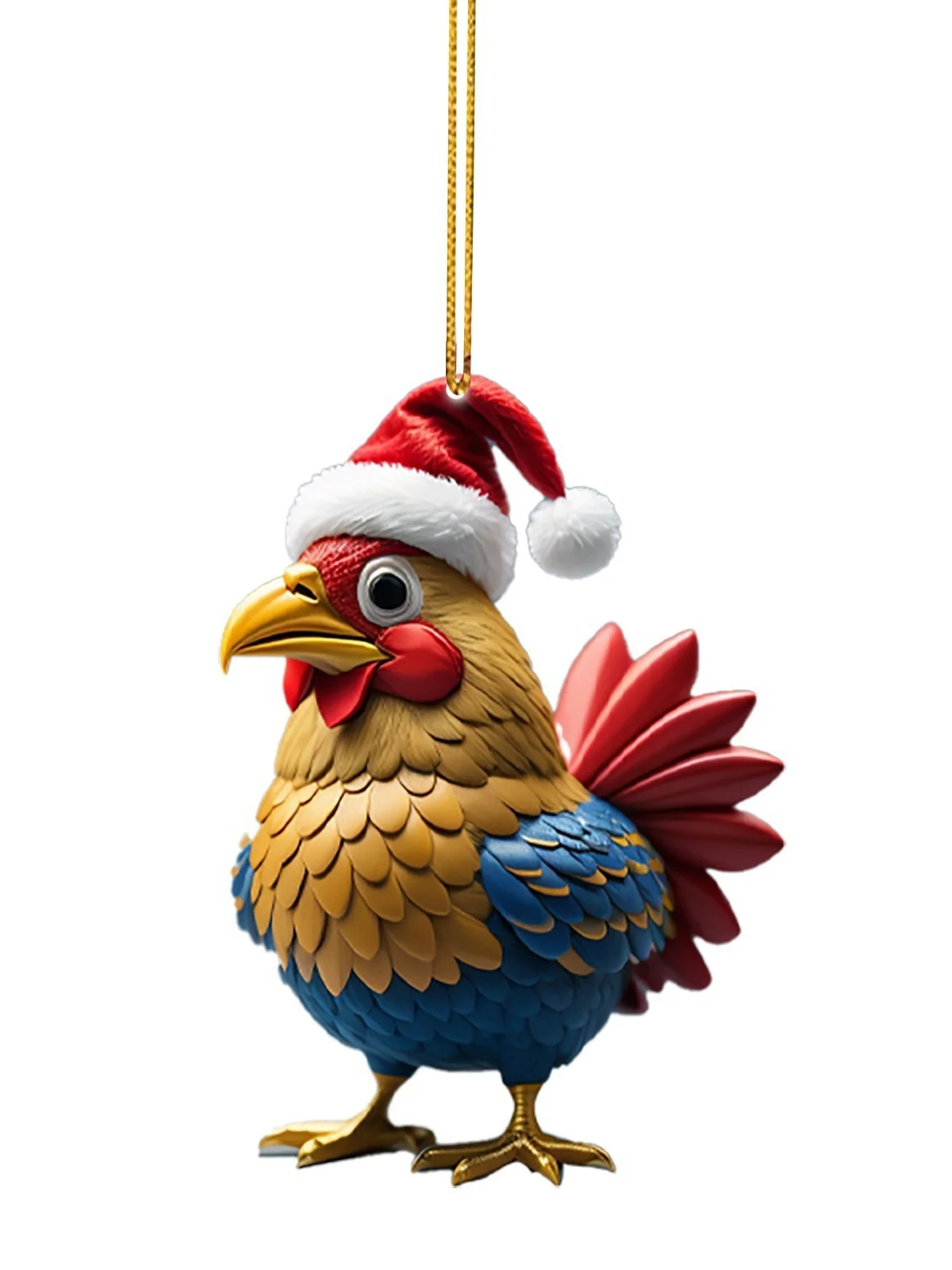 Royaura Christmas Rooster Pendant