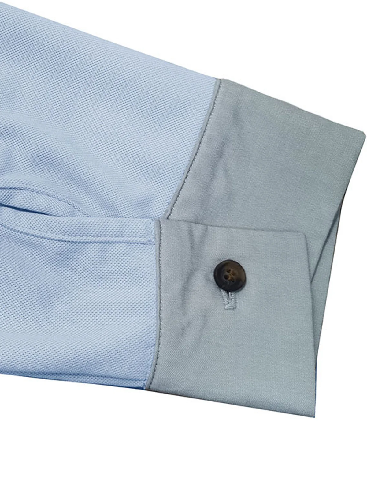 Royaura® Retro Basic Long Sleeve Lapel Button Pocket Polo Shirt