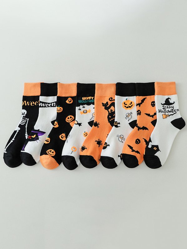 Royaura® Halloween Fun Cartoon Mid Calf Sports Socks