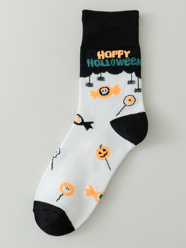 Royaura® Halloween Fun Cartoon Mid Calf Sports Socks