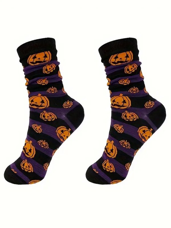 Royaura® Halloween Fun Cartoon Mid Calf Sports Socks