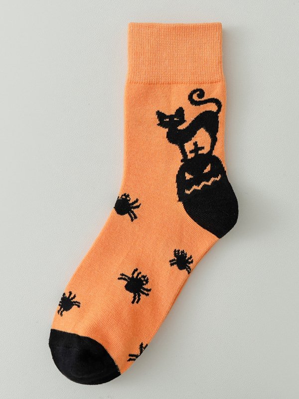 Royaura® Halloween Fun Cartoon Mid Calf Sports Socks