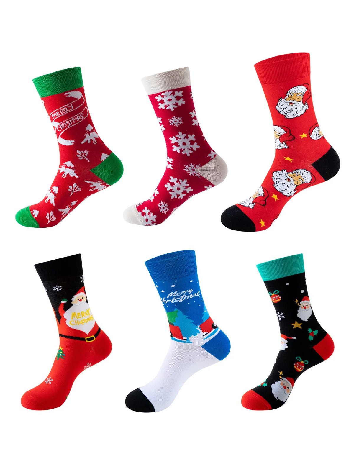 Royaura® Christmas Fun Cartoon Mid Calf Sports Socks