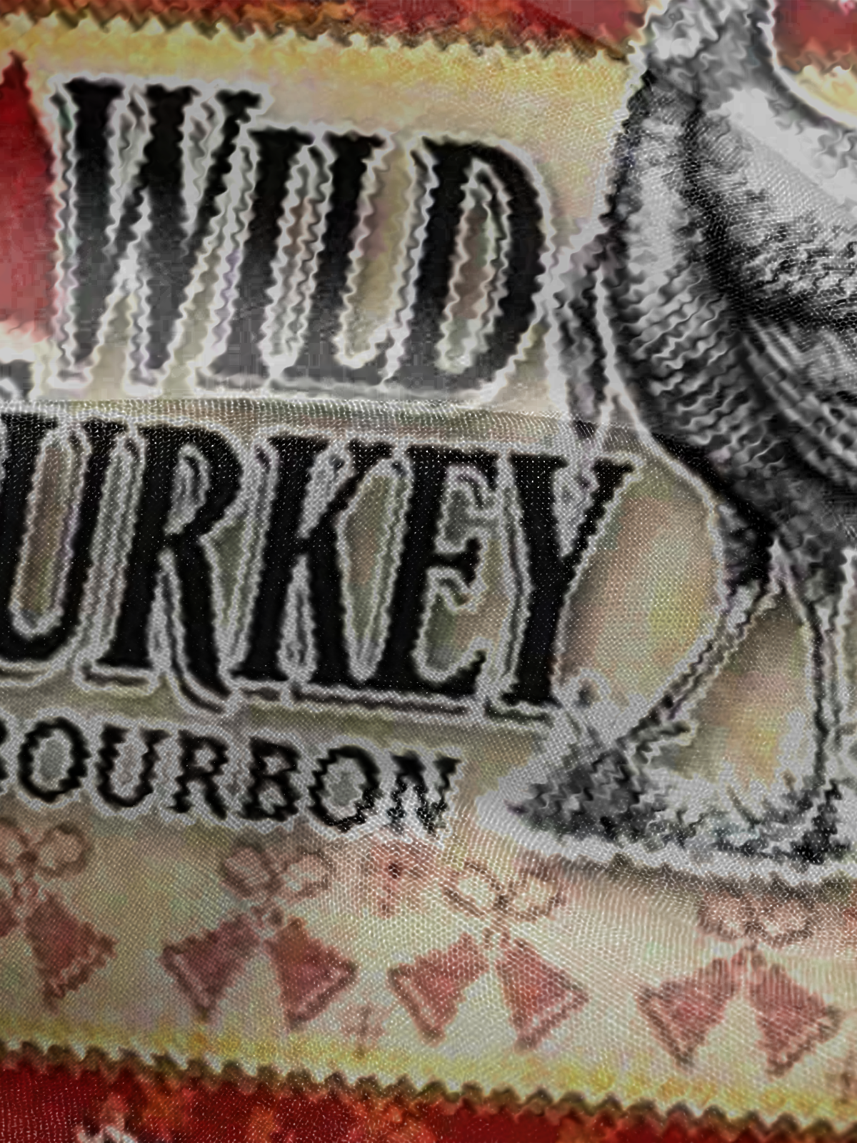 Royaura® Christmas Wild Turkey Bourbon Men's Button Pocket Short Sleeve Shirt Big & Tall