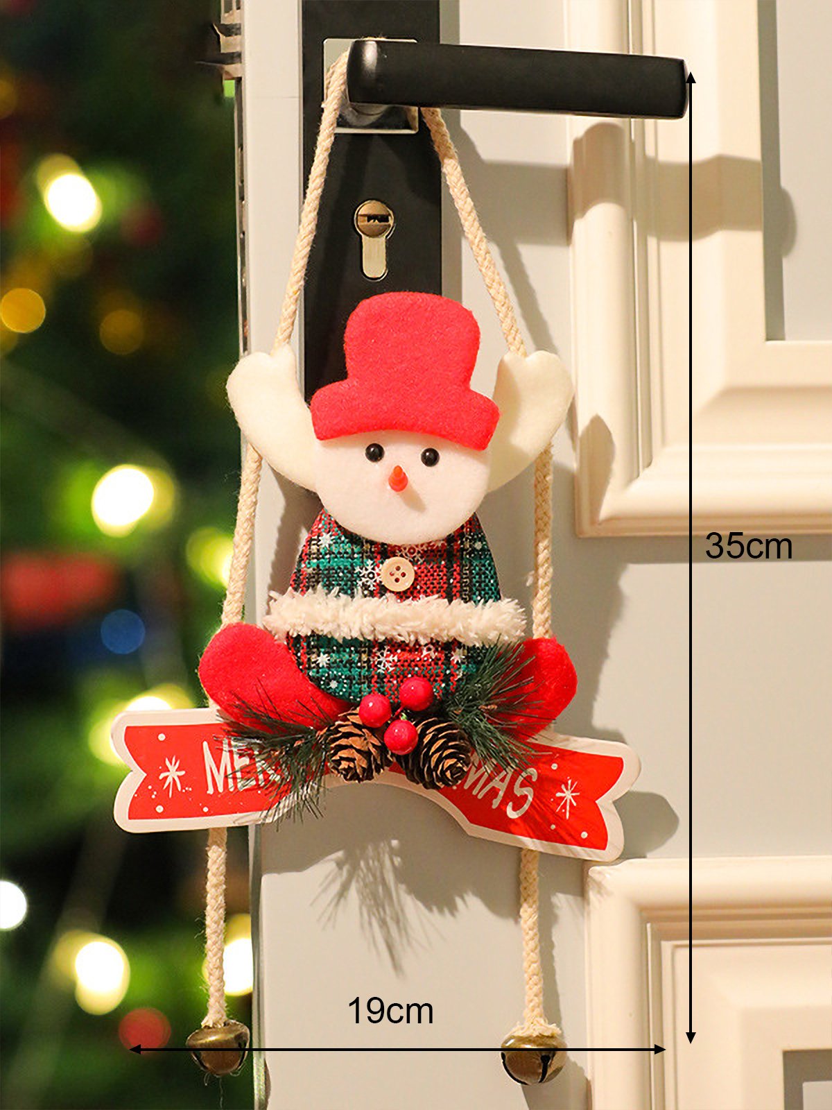 Royaura® Christmas Decorations Santa Claus Snowman Elk Hanging Ornaments Doll Holiday Scene Layout