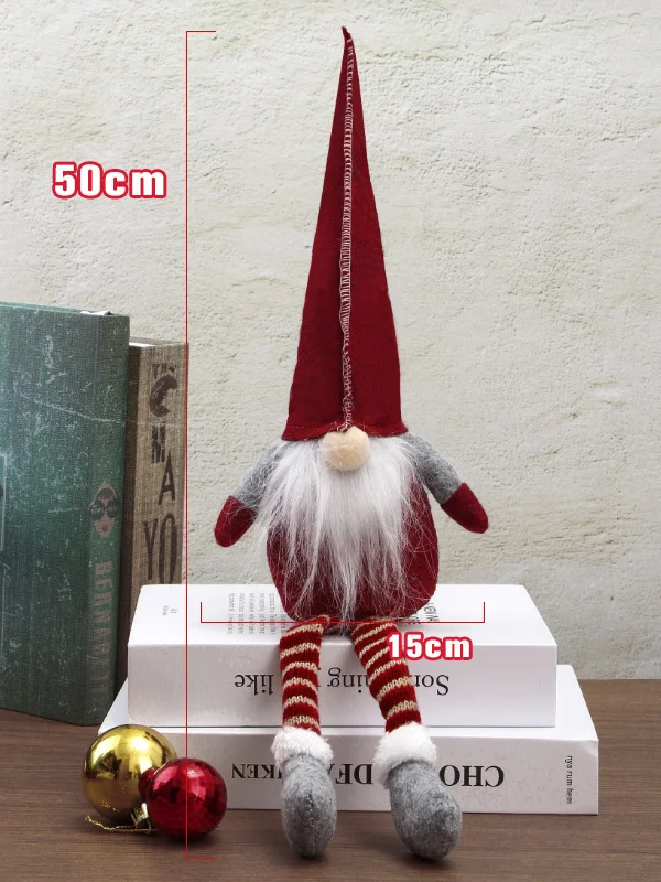 Royaura® Christmas Gnome Long Legged Rudolph Doll Ornament Children's Gift