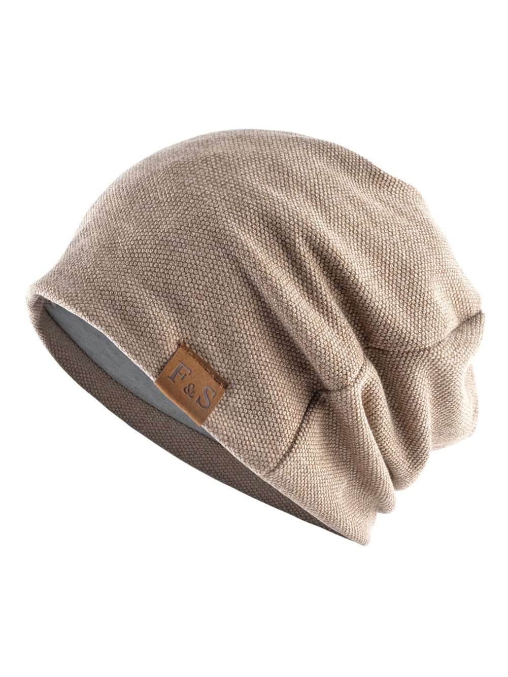 Royaura® Basic Casual Loose Knitted Plus Fleece Baotou Hat