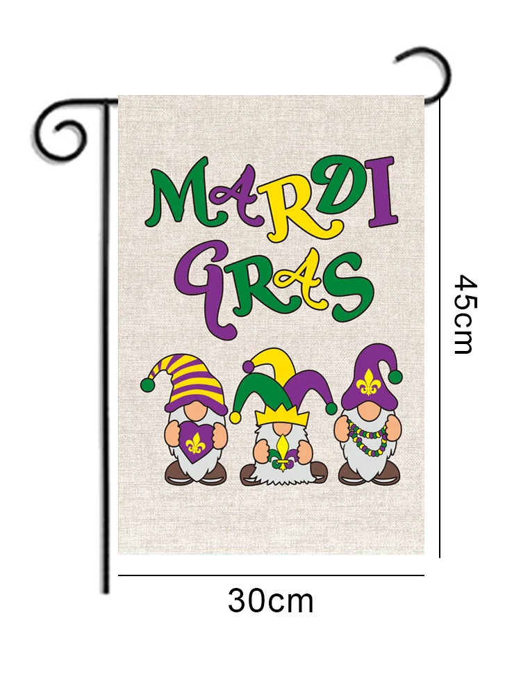 Royaura® Mardi Gras Holiday Party Yard Decoration Garden Flag