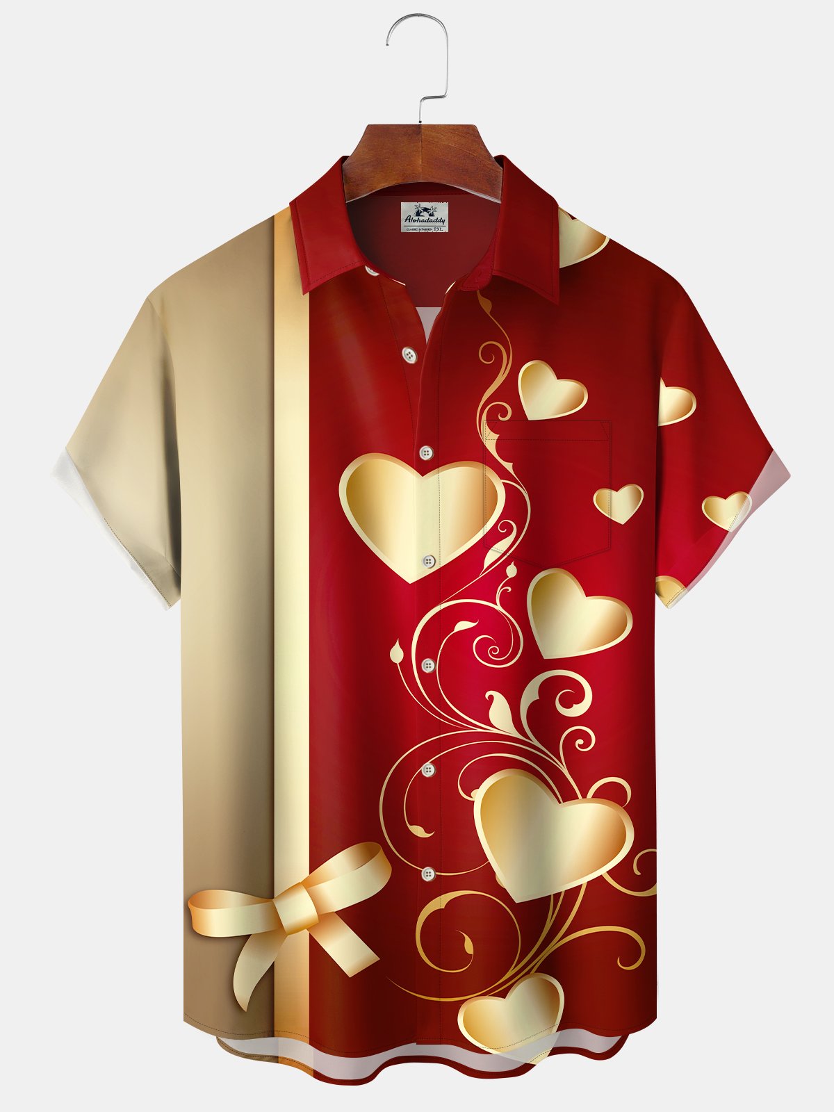 Men's Valentine Collection Holiday Short Sleeve Shirt