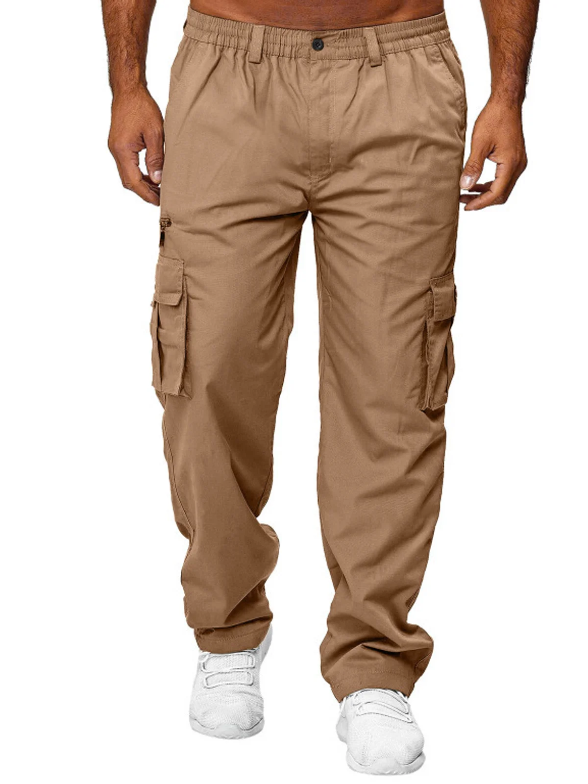 Royaura® Men's Casual Loose Trousers with Zipper Pockets Big & Tall