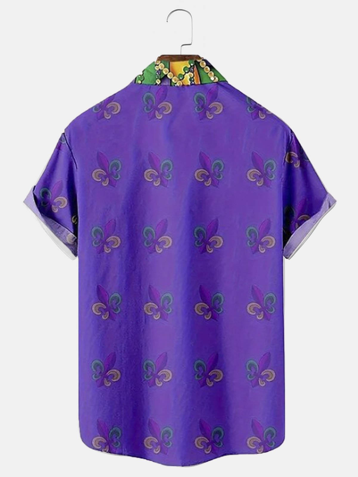 Royaura® Carnival Clown Travel Button Pocket Short Sleeve Shirt  Big & Tall