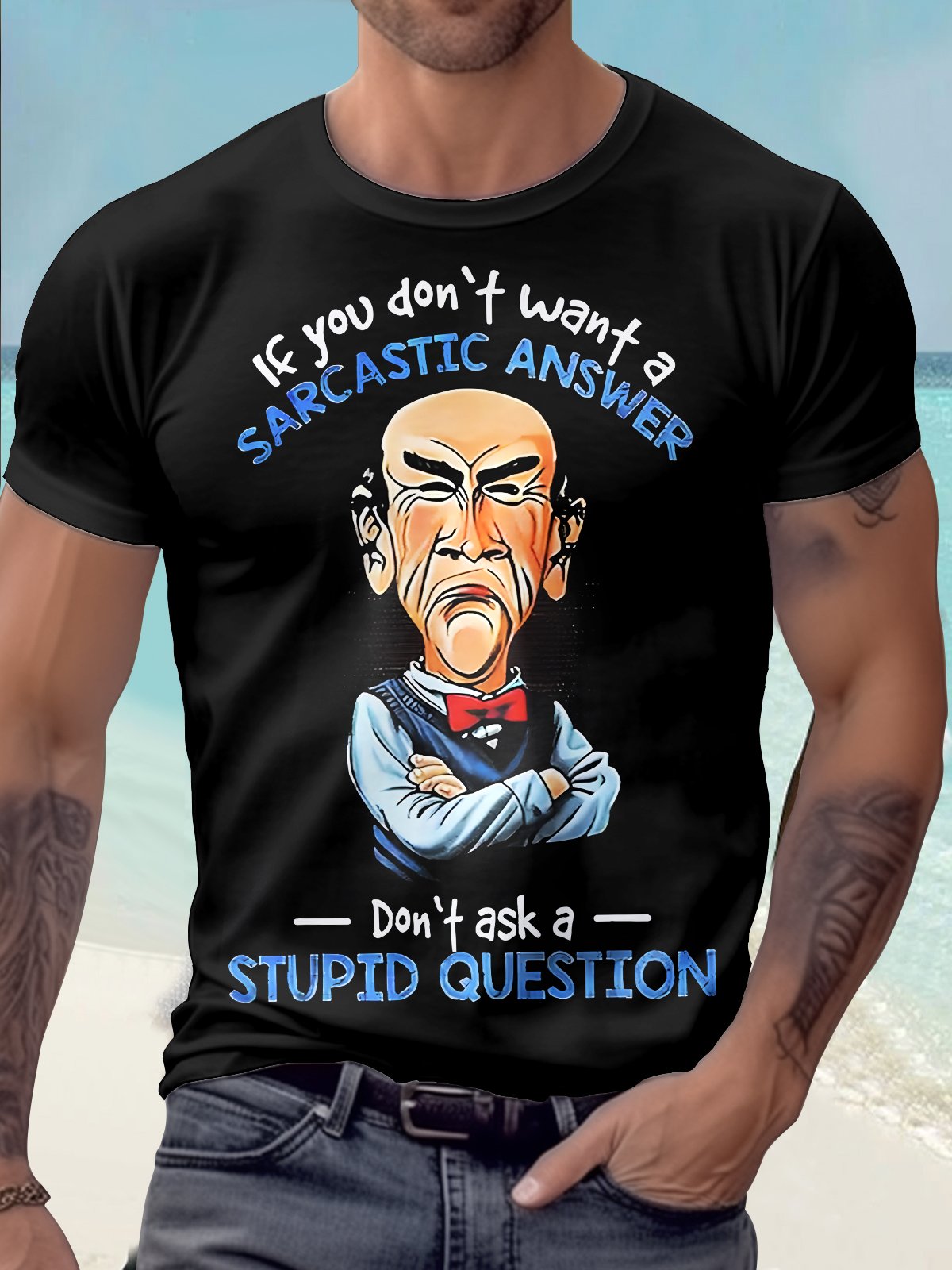 Royaura® Basic Men's Fun Cartoon Print T-Shirt
