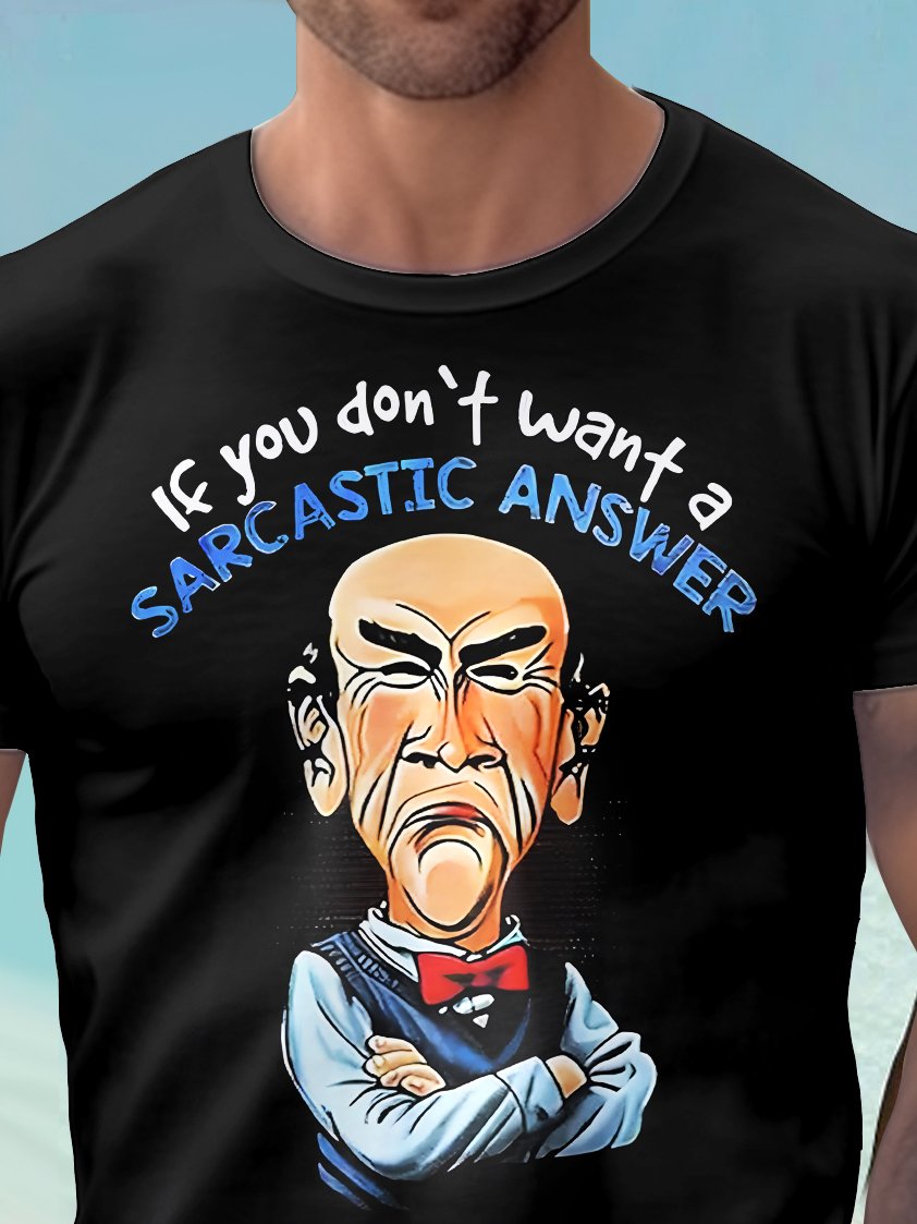 Royaura® Basic Men's Fun Cartoon Print T-Shirt