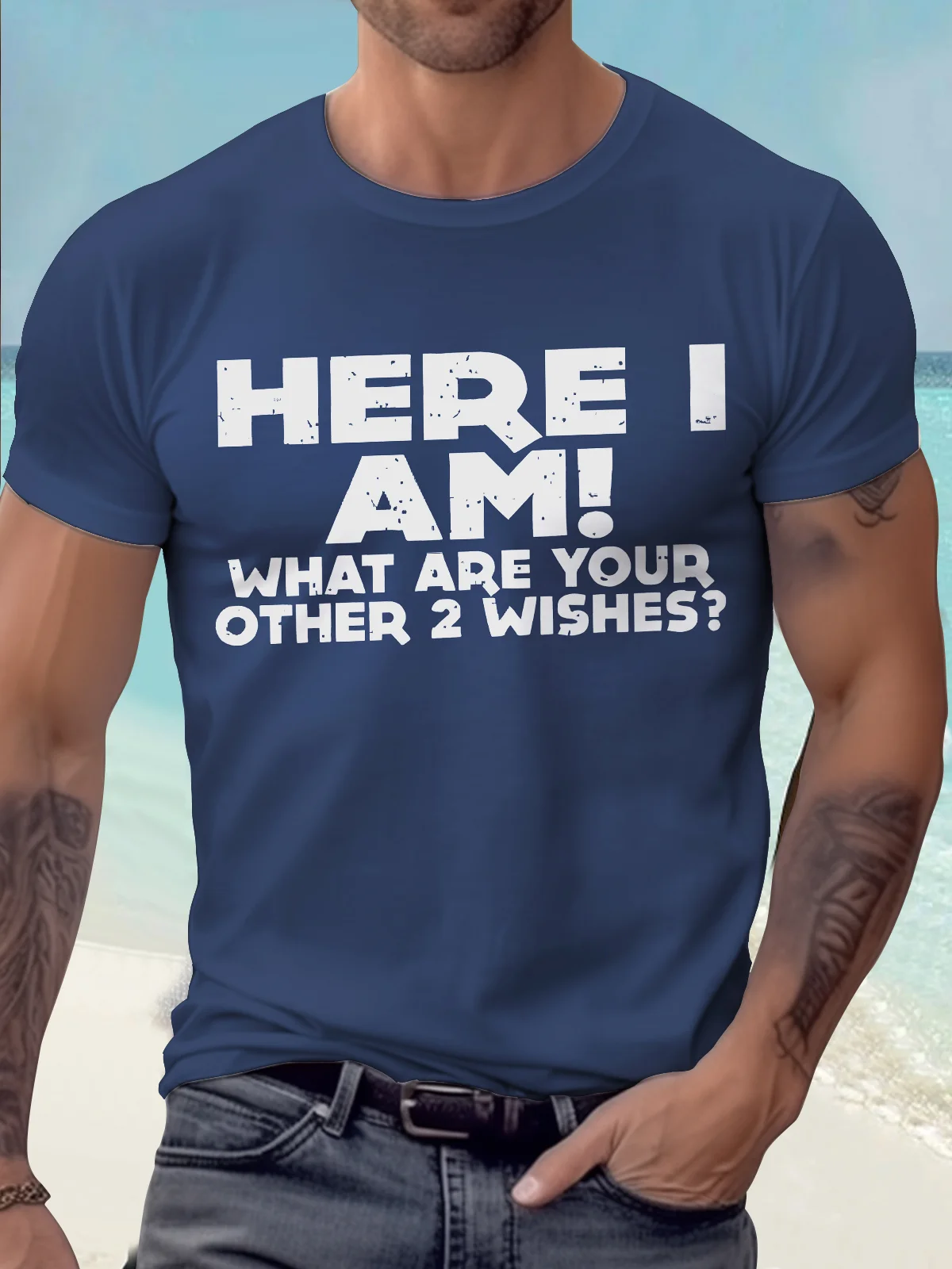 Royaura® Basic Men's Letter Print T-Shirt