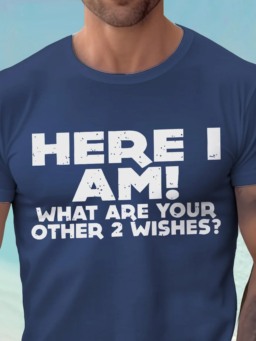 Royaura® Basic Men's Letter Print T-Shirt