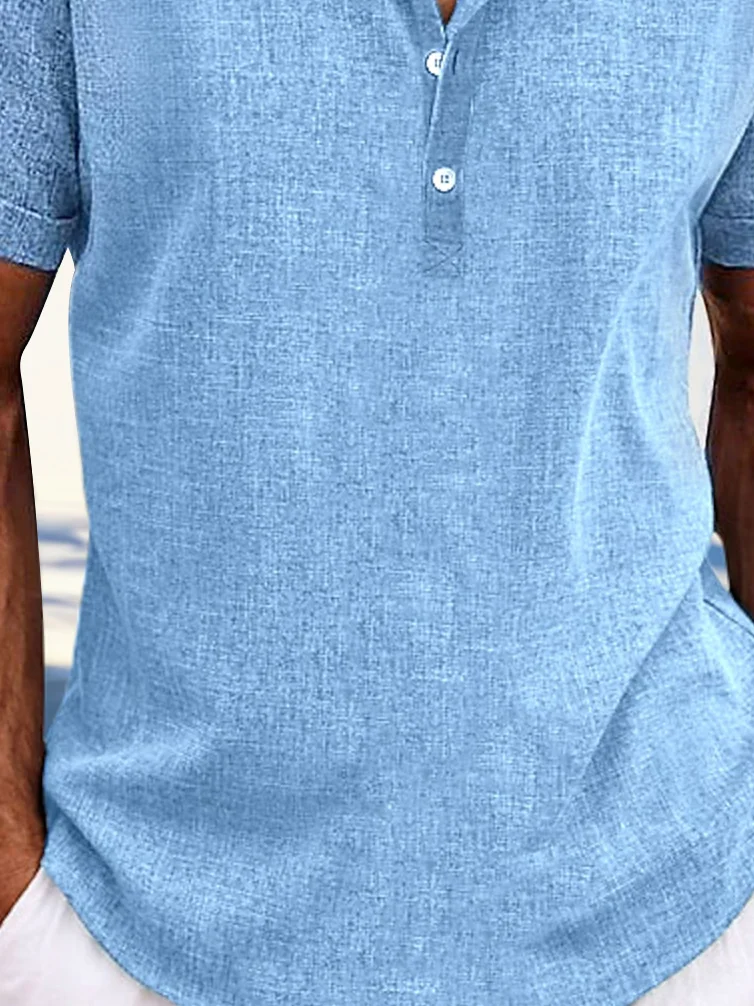 Royaura® Basic Plain Print Polo Shirt Stretch Comfort Camping Pullover Polo Shirt Big Tall