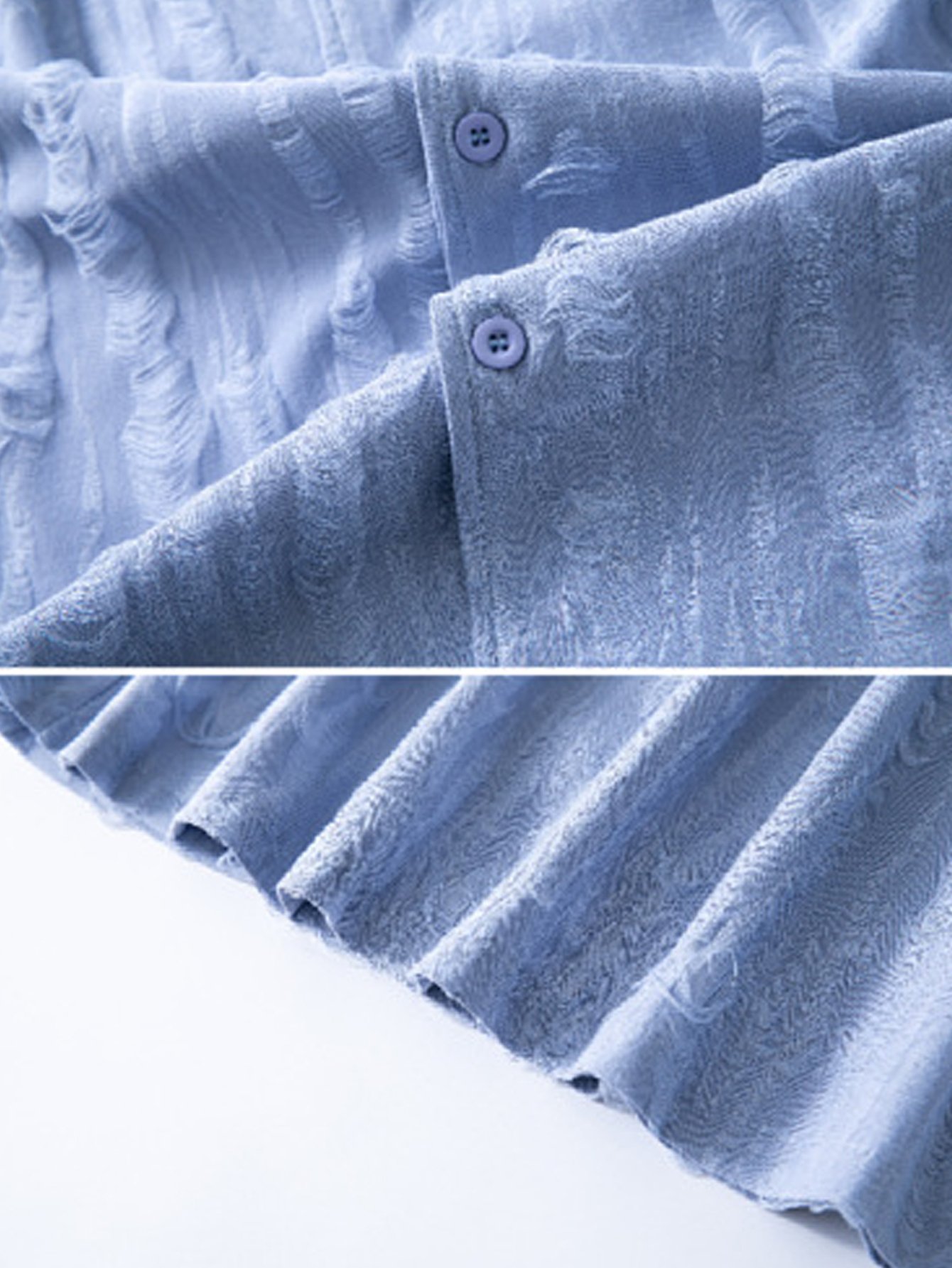 Royaura® Casual Basic Jacquard Knitted Wool Men's Button Short Sleeve Shirt Big & Tall