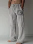 Men's Nature  Fiber Casual Pants Loose lightweight drawstring yoga trousers