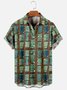 Hawaiian Retro Hippie Men's Casual Short-sleeved Shirt
