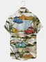 Men's Holiday Casual Aloha Shirts Beach Hawaii Palm TreeWrinkle Free Plus Size Tops