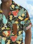 Royaura® Hawaiian Tiki Artist Coconut Printed Men's Button Pocket Short Sleeve Shirt