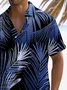 Royaura® Beach Vacation Men's Hawaiian Shirt Tropical Floral Art Quick Dry Men's Pocket Camp Shirt Big Tall