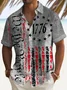 Royaura®  1776 Independence Day Men's Holiday Shirt Stretch Quick Dry Camp Pocket Shirt Big Tall