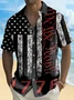 Royaura® Independence Day 1776 Men's Holiday Shirt Stretch Quick Dry Camp Pocket Shirt Big Tall