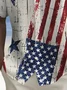 Royaura® Holiday Men's Independence Day Flag Print Casual Breathable Short Sleeve Patriotic Shirts Big Tall