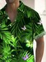 Royaura® Hawaiian Plant Butterfly Tropical Flower 3D Print Men's Button Pocket Hawaiian Short Sleeve Shirt Big & Tall