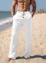 Royaura® Men's Beach Daily Loose Stretch Button Trousers