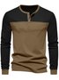 Royaura® Basic Solid Color Stitching Stretch Comfortable Camping Pullover Polo Shirt Big Tall