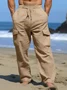 Royaura® Men's Everyday Beach Loose Stretch Pocket Drawstring Trousers