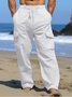 Royaura® Men's Everyday Beach Loose Stretch Pocket Drawstring Trousers