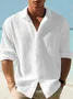 Royaura® Retro Basics Quick Drying Seersucker Men's Button Long Sleeve Shirt Big & Tall