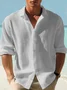 Royaura® Retro Basics Quick Drying Seersucker Men's Button Long Sleeve Shirt Big & Tall