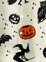 Royaura® Halloween Pumpkin Bat 3D Digital Print Men's Button Pocket Short Sleeve Shirt Big & Tall